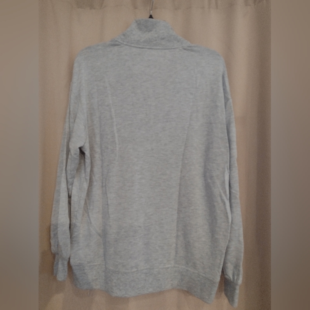 Three Dots Half-Zip Grey Pull Over - image 4